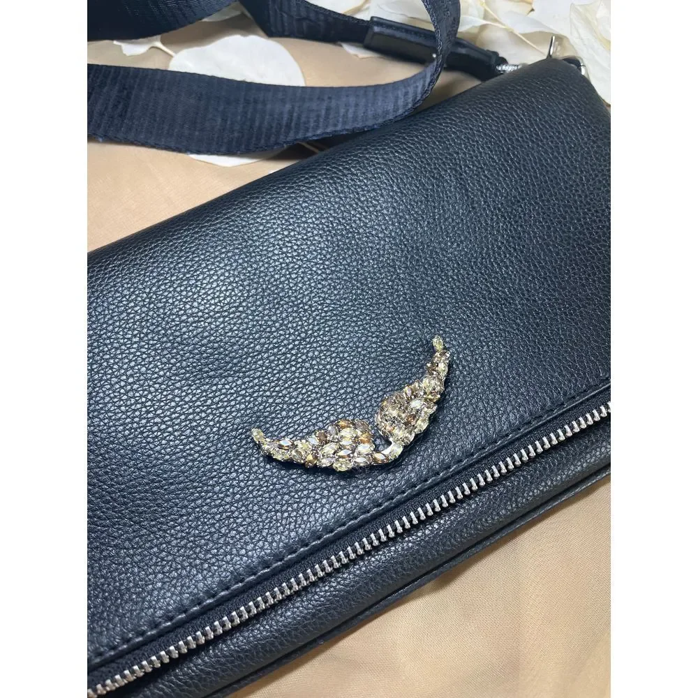 Zadig & Voltaire Rock Clutch Black Leather - Picture 3 of 13